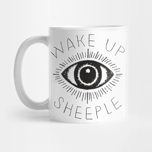 Wake Up Sheeple / Conspiracy Theorist Design Mug